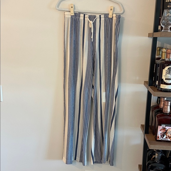 H&M Navy and Cream Striped lounge pants - Picture 1 of 6